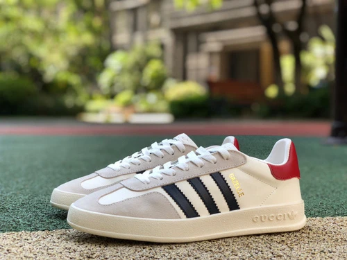 Adidas x Gucci Gazelle Grey White