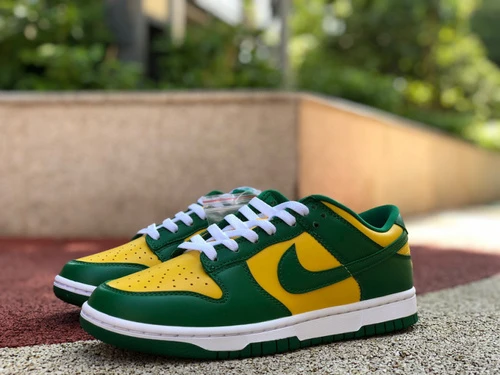 Nike Dunk Low SP "Brazil" Yellow Green CU1727-700