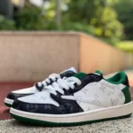 Travis Scott x Nike Air Jordan 1 Low Green White Sneakers DM7866