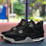 Air Jordan 4 Retro "Black Canvas" Black DH7138-006