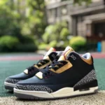 Air Jordan 3 WMNS "Black Gold" Cracked Leather CK9246-067