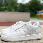 BAPE STA SK8 Silver White