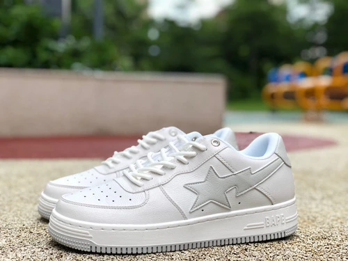 BAPE STA SK8 Silver White