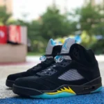 Air Jordan 5 "Aqua" Black Yellow Blue DD0587-047