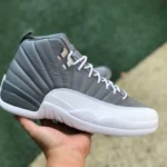 Air Jordan 12 Retro "Stealth" Grey White Sneakers CT8013-015