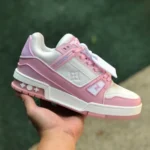 LOUIS VUITTON Trainer White Pink