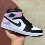 Air Jordan 1 Mid "Tie-Dye" Black Purple Sneakers DM6216-001