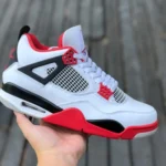 Air Jordan 4 Retro "Fire Red" Black White Red DC7770-160