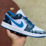 Air Jordan 1 Low Washed Blue Low-Top Sneaker DM8947-100