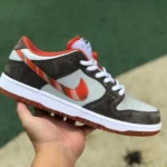 Crushed Skate Shop x Nike SB Dunk Low Brown Orange DH7782-001