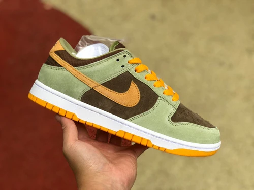 Nike Dunk Low "Dusty Olive" Green Brown Orange DH5360-300