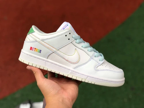 Nike SB Dunk Low White Rainbow DR4876-100