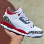 Air Jordan 3 "Fire Red" White Red Cost-Effective Version DN3707-160