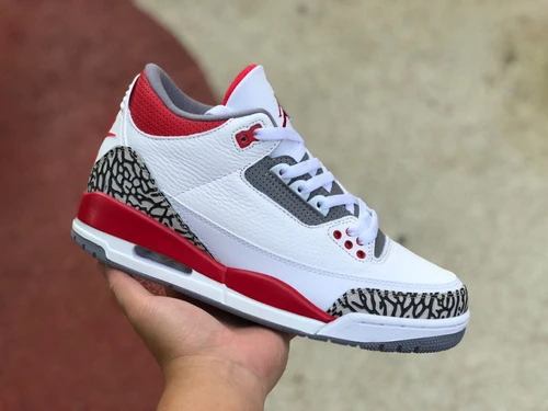 Air Jordan 3 "Fire Red" White Red Cost-Effective Version DN3707-160