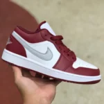 Air Jordan 1 Low Red Sneakers 553560-615