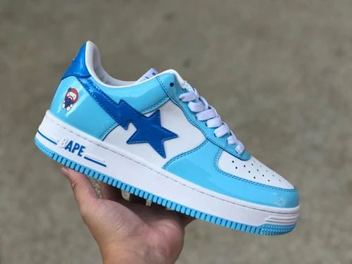 BAPE STA SK8 Blue Grey White