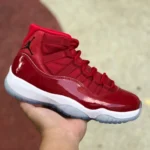 Air Jordan 11 White Red Basketball Shoes 378037-623