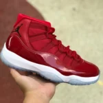 Air Jordan 11 White Red Basketball Shoes 378037-623