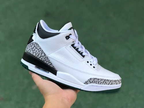 Air Jordan 3 "Oregon Ducks" White Black Pure Version 40.5-47.5