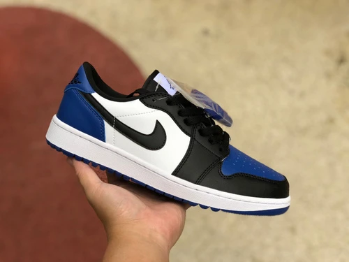 Air Jordan 1 Golf Low "Black Blue Toe" Golf Sneaker DD9315-102