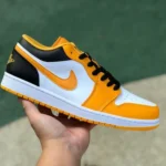 Air Jordan 1 Low "Taxi" Yellow White Low-Top Retro Basketball Sneaker 553558-701