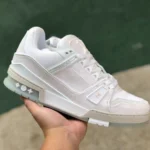 LOUIS VUITTON Trainer White Canvas