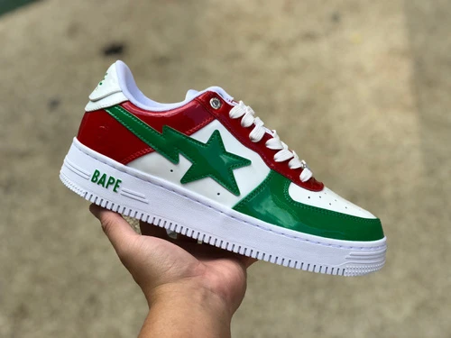 BAPE STA SK8 Green Red White