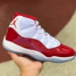 Air Jordan 11 "Cherry" White Red Basketball Shoes CT8012-116