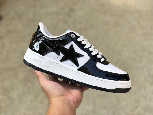 BAPE STA SK8 Black White