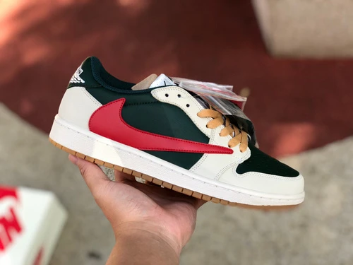 Air Jordan 1 Low White Red Green DM7866-801