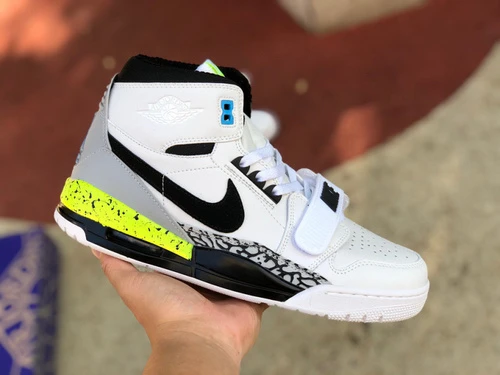 Air Jordan Legacy 312 White Black Neon Green High High-Top Sneaker AQ4160-107