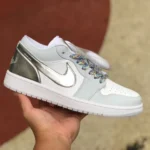 Air Jordan 1 Low "Grey Silver" Tear-Away Low-Top Sneaker DX6070-101