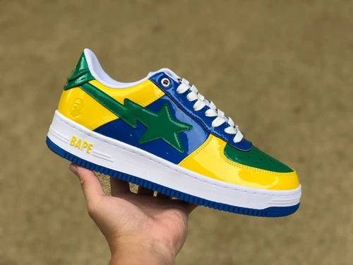 BAPE STA SK8 Yellow Green Blue