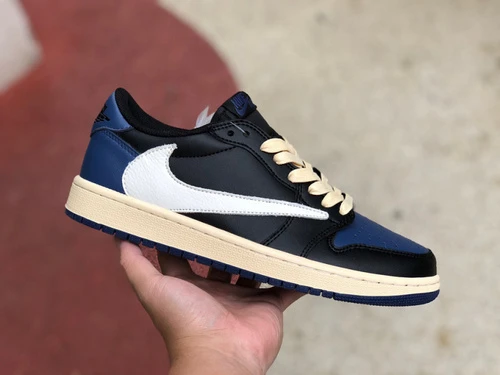 Travis Scott x Air Jordan 1 Low Black Blue DM7866-041