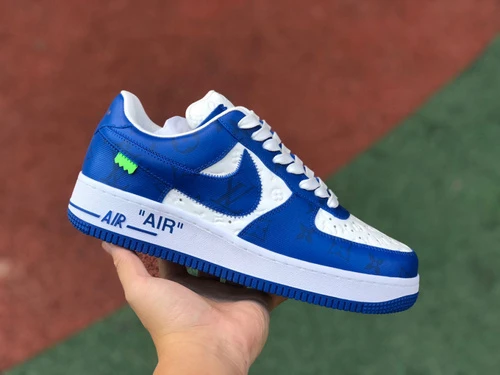 Louis Vuitton x Nike Air Force 1 Blue White