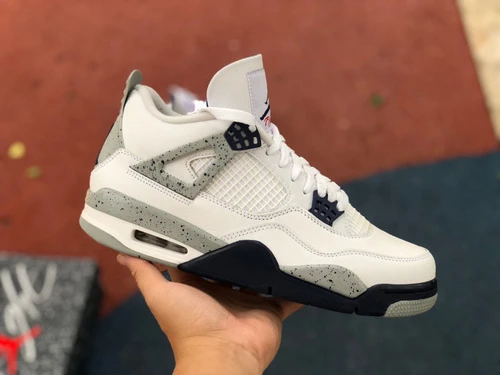 Air Jordan 4 "Midnight Navy Cement" AJ4 Pure Version DH6927-140