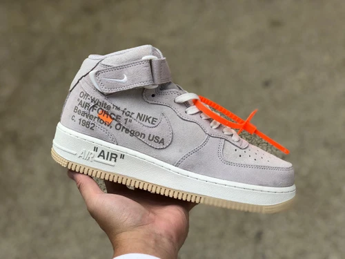 Nike Air Force 1 x Off-White Grey Suede CW2255-100