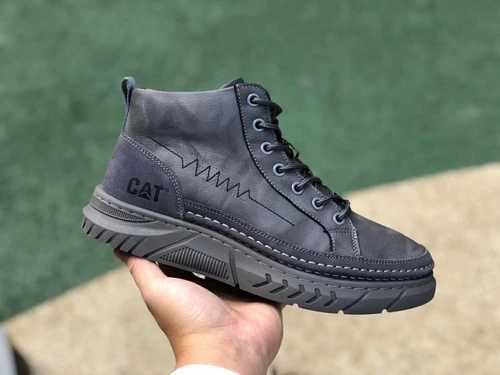 CAT Intake Black Grey Mid-Top Outdoor Boots