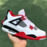 Air Jordan 4 Retro "Fire Red" Black White Red DC7770-160