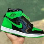 Air Jordan 1 "Pine Green" Patent Leather High-Top Sneaker 575441 555088-030