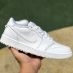 Air Jordan 1 Low Golf "Triple White" White Sneakers DD9315-101