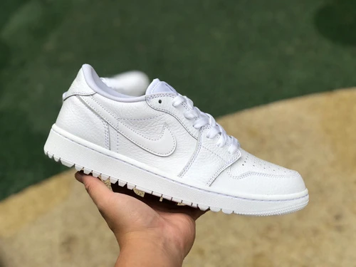 Air Jordan 1 Low Golf "Triple White" White Sneakers DD9315-101