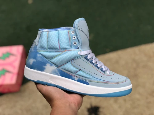 J Balvin x Air Jordan 2 Sky Blue Retro Basketball Shoe DQ7691-419