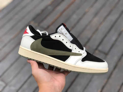 Travis Scott x Air Jordan 1 Low Olive Green T1 DZ4137