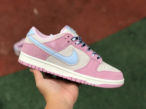 Nike Dunk Low Pink Blue Suede DO7412-901