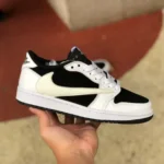 Travis Scott x Air Jordan 1 Low Black White Panda Z DM7866-101