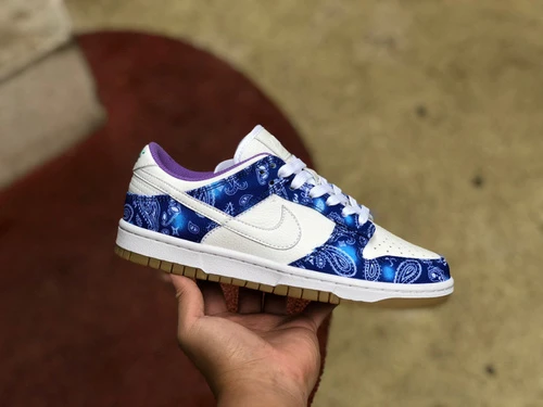 Nike SB Dunk Low PRM QS White Blue Purple CT5053-041