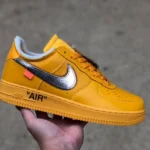 Nike Off White Air Force 1 Gold/Silver DD1876-700