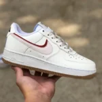 Nike Air Force 1 Cream White/Pink Double Swoosh DX6065-101