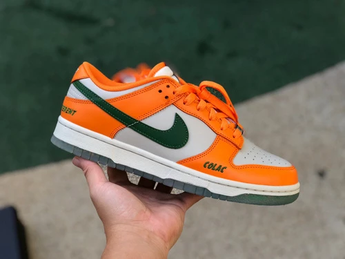 Florida A&M x Nike Dunk Low White Orange DR6188-800